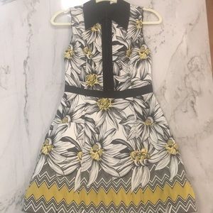 Alice and Olivia Floral Zip Dress